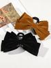 2Pcs Burgundy and Black Velvet Hair Bows with Alligator Clips Big Hair Claw Clips Bows Hair Accessories for Women Girls