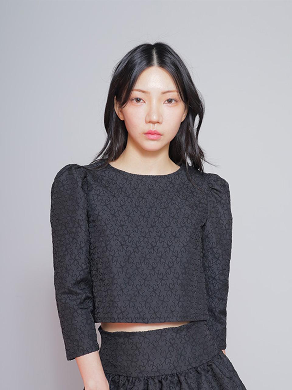 Bomnal Boutique Clover Blouse_Black Black/S