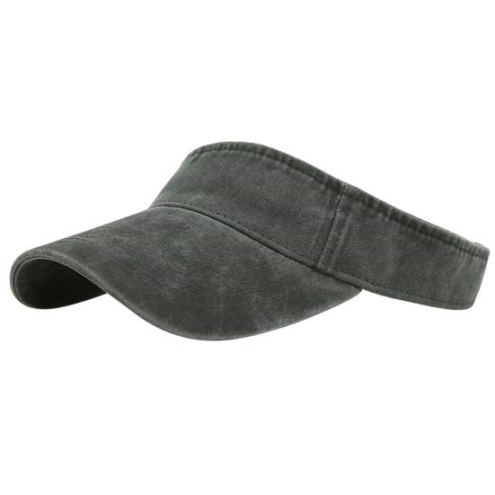 Yousheng Empty Top Baseball Cap, Retro Washed Style UV Protection Hat with Extended Curved Brim, Summer Hat for Travel Hiking Outdoor Sports