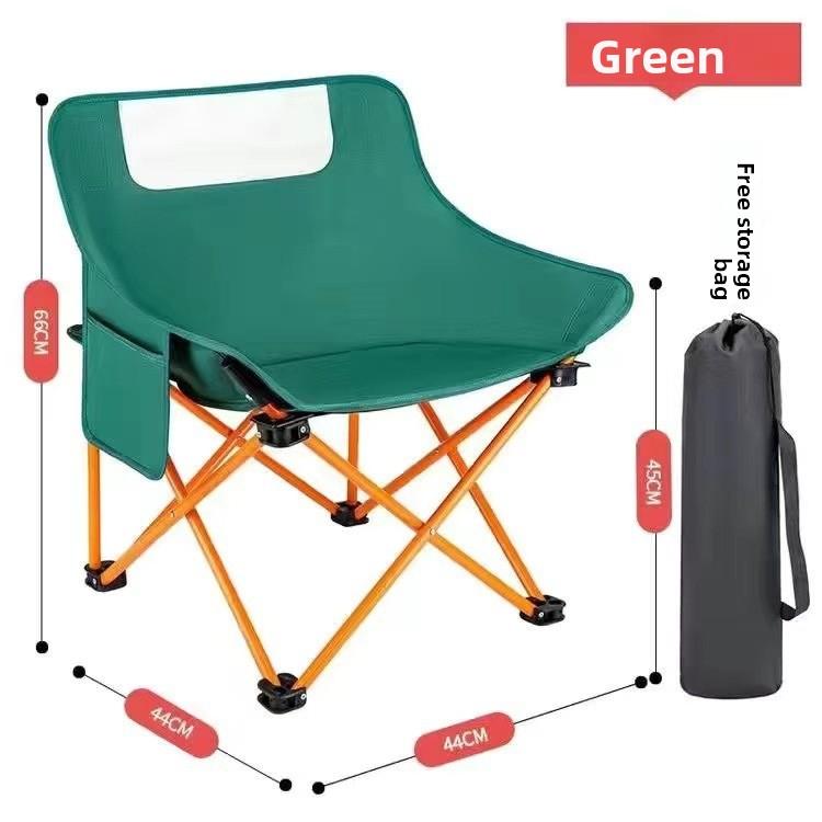 Portable Camping Moon Chair - Lightweight & Compact Folding Outdoor Chair, Ergonomic Leisure Seat for Hiking, Beach, Picnic,
