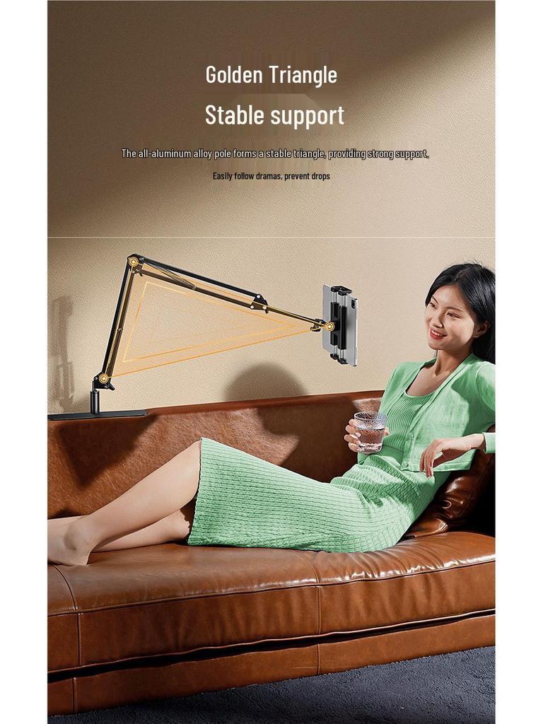 UGREEN Adjustable Tablet & Phone Holder - 360° Bedside Stand for Comfortable Viewing