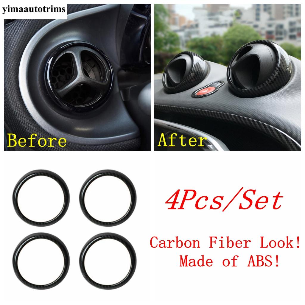 Dashboard Gear Panel Reading Light Handle Bowl Window Lift Cover Trim For Smart 453 Fortwo 2015 -  Carbon Fiber Accessories