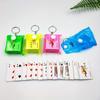 1/5pcs Colorful Mini Poker Keychain Novelty Pocket Playing Card Keyring for Thanksgiving Birthday Gift Party Favors Game Access