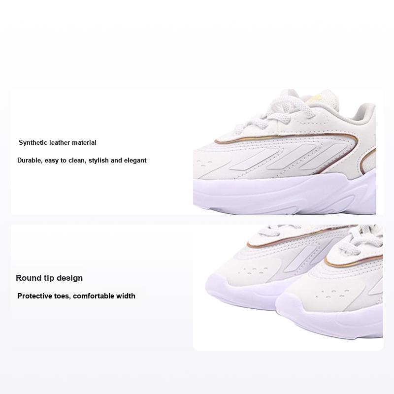 Adidas Boys Pink/White Originals Ozelia Low-Top Sneakers Baby Sneakers Hq1602 Cm