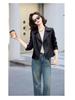 Women's Trendy Loose-Fit Sheepskin Leather Jacket - Hong Kong & Korean Style, Short & Casual, Small Size.