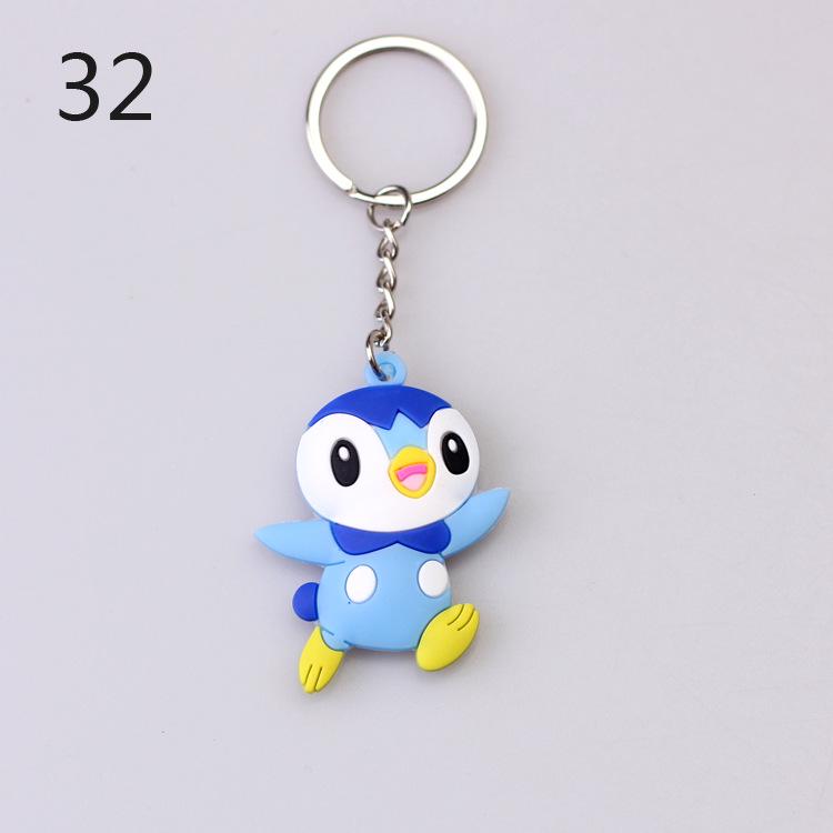 Pokemon Keychain: Pikachu, Dragonite, Eevee Figure Pendant