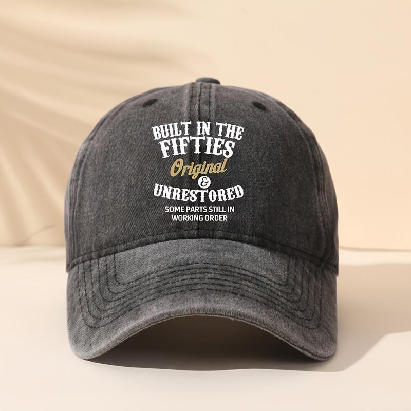 Unisex Baseballkappe Sommer Frühling Sonnenhut Vintage Mode Baseballkappe für Männer Frauen Klassisch Verstellbar Papa Truckerhut