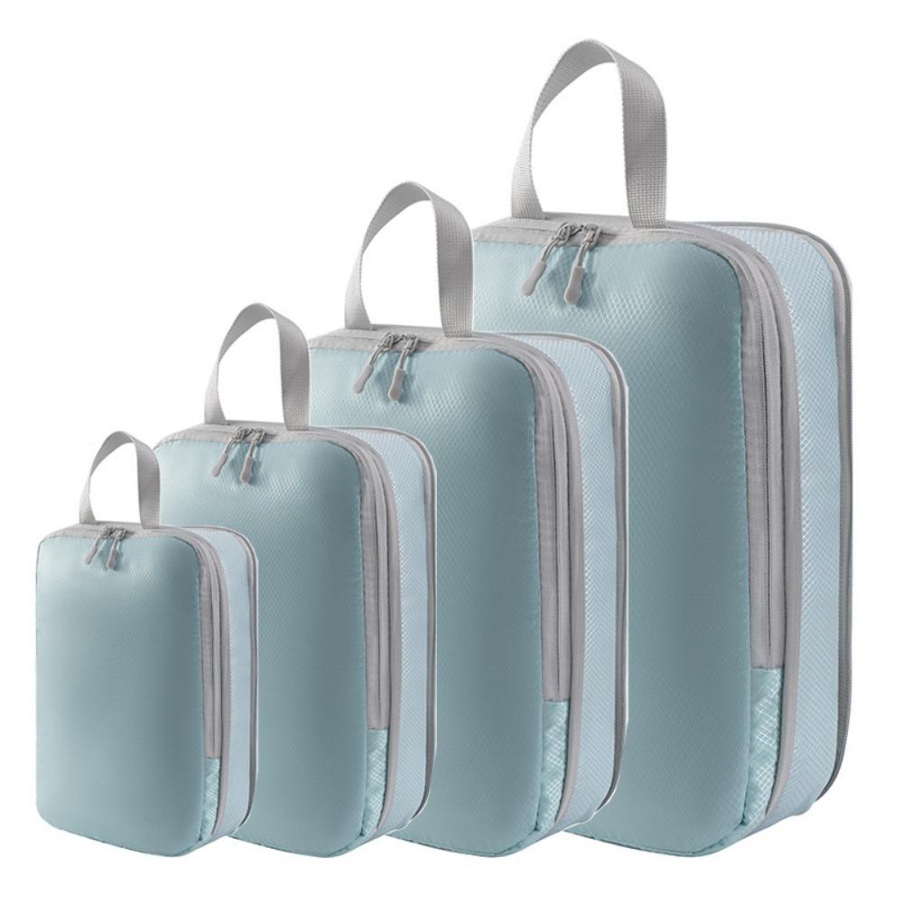 4Pcs 4 Size Travel Compression Packing Cubes Bag Waterproof Travel Bag  Travel
