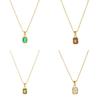 Birthstone Zodiac Necklace With Titanium Steel Pendant For Women And Men