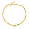 Water Drop Collar Personalized Gold Ring Shape Adjustable Collar Temperament Versatile Style Necklace