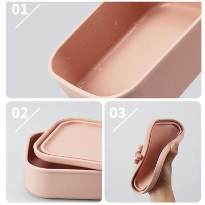 300/700/1300 ml silikoninė bento dėžutė suaugusiųjų pietų dėžutė bento konteineriai maisto laikymo dėžutė konteineris su dangteliu mokyklai, darbui, kelionėms