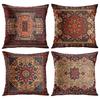 Red Moroccan Ethnic Pattern Petal Short Plush Pillowcase Sofa Cushion Cover Home Decoration Can Be For You 40X40
