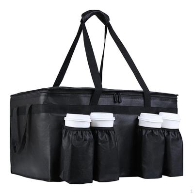 Delivery Bag for Insulated Food with Zippered Top Groceries And Hiking