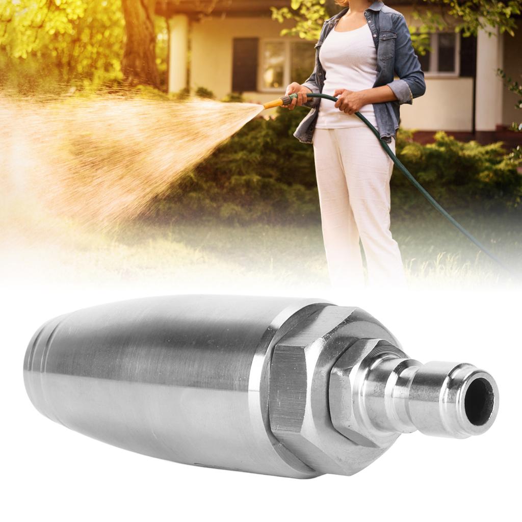 High Pressure Rotating Nozzle, 350 Bar Quick Connector, Stainless Steel Pressure for Car Home Garden, with   High Pressure Rotating Nozzle