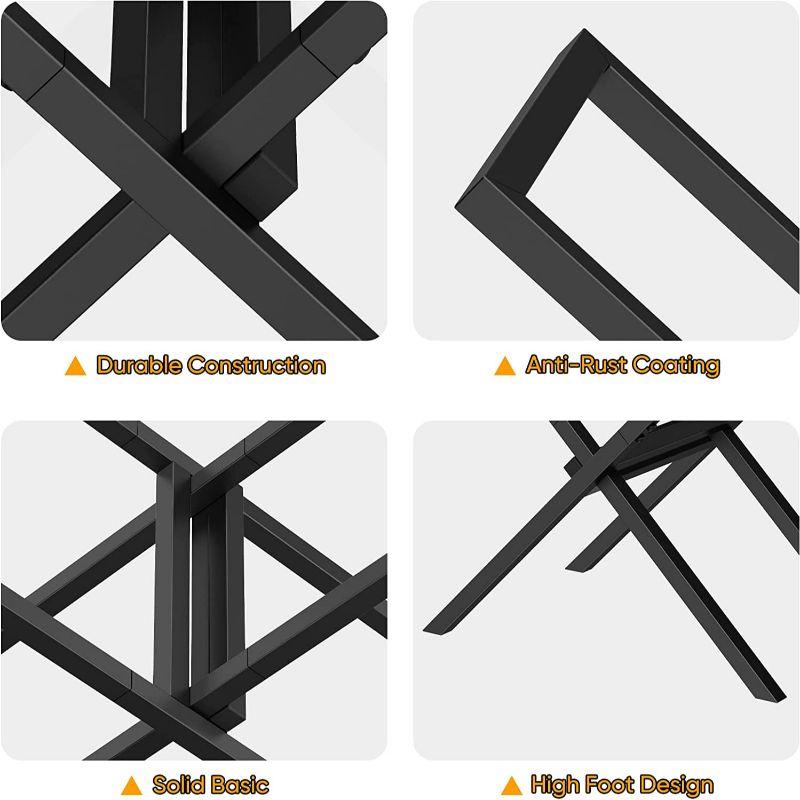 Firewood Rack Indoor for Fireplace Wood Storage,X-Shaped Firewood Log Holder OutdoorHeavy Duty Log Stacker Stand Storage Carrier