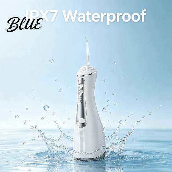 Rechargeable Oral Irrigator Cordless Electric Water Flosser 3 Pressure Modes And 4 Nozzles Design 330ml Capacity Daily Teeth Cleaning Tool