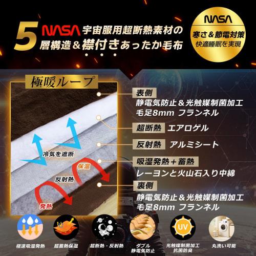 BestOnePlus Single Winter Blanket [Filled with Aerogel, the Space Suit Insulating Material, Aluminum Sheet, and Multi-Functional Filling] 5-Layer Coll