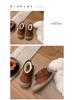 Korean-Style Unisex 2025 Winter Boots: Side Zipper, Plush Lined, Anti-Kick, Warm Cotton, Short Snow Boots for Kids
