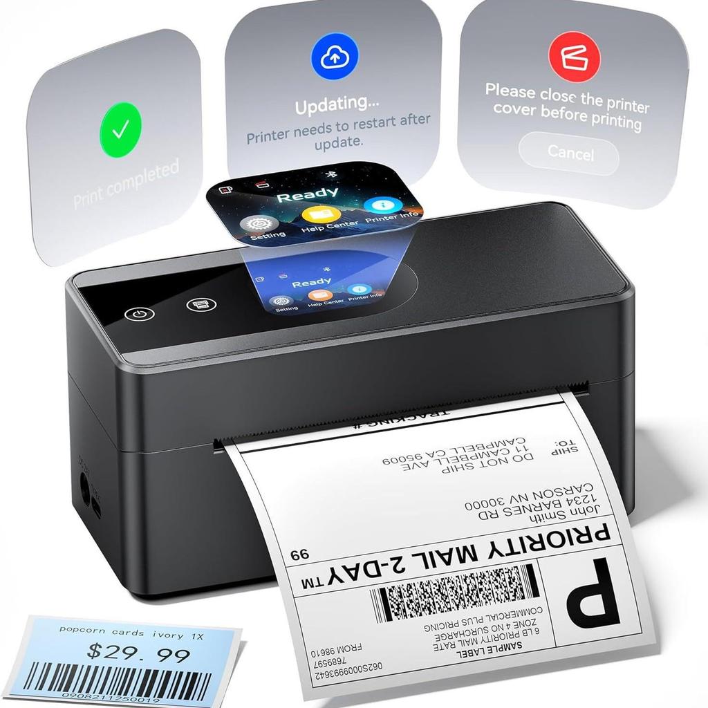 Phomemo Express Printer: Portable Wireless Thermal Label Maker, Inkless and Mobile Phone Compatible.