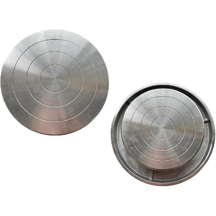 Feqsky 4.7''/5.9'' Double Sided Turntable for Ceramic Clay Sculpture Platform Pottery Wheel Aluminum Alloy Rotating Tools