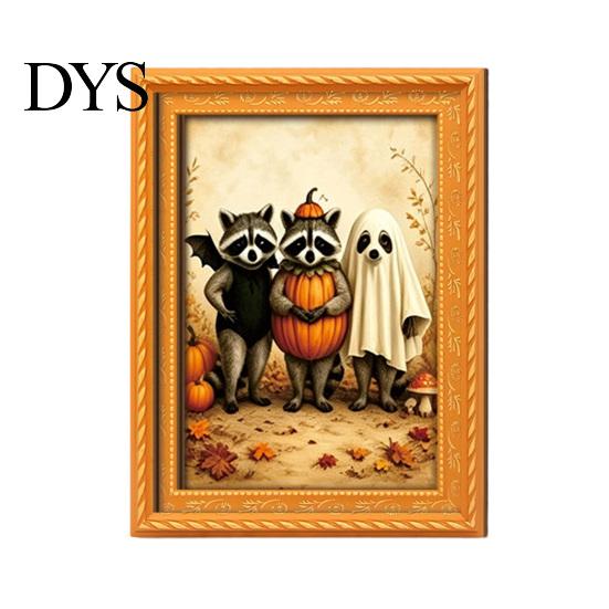 Cute Pumpkin Spooky Ornaments Wooden Black Cat Fridge Magnet, Seasonal Cartoon Kitchen Bathroom Decor, Fall Decor Theme Photo Frame Magnets, Fun Home