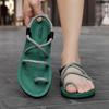 2025 New Men's Personalized Sandals Foreign Trade Export Beach Men's Two Wear Sandals Round Toe Summer Flip-flops