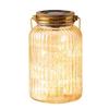Takasho Solar Light, Outdoor Fairy Mason Jar, Gold, Champagne Gold, Garden Light, Waterproof, Sparkling, Gentle Light, Glass, Stainless Steel,