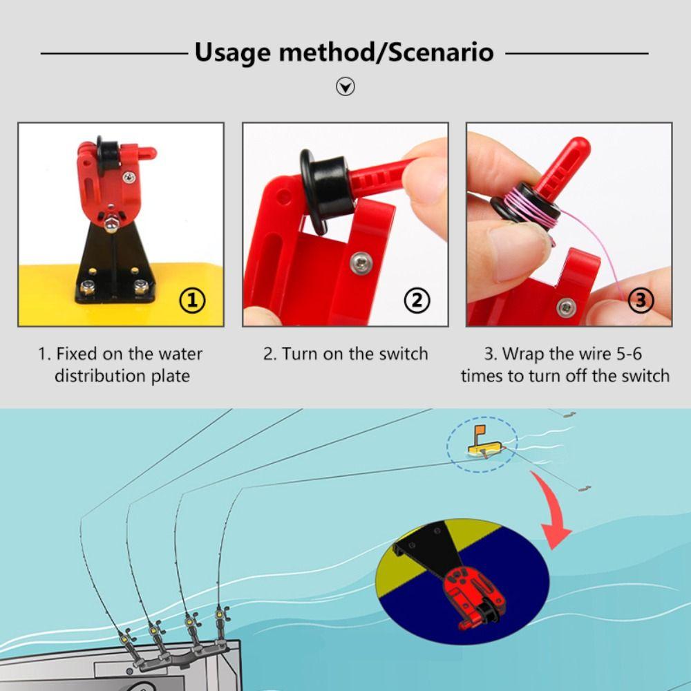 Adjustable Fishing Plastic Releaseclip Offshore Snap Release Fishing Board Release Clip Heavy Tension Line Clip For Planer Board