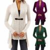 Cozy Women's Cardigan Top With Soft Fleece Fur For Winter Warmth And Style