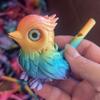 3D Printing Water Bird Whistle for Children Toys Can Add Water To Whistle for Training Bird's Call Kid Toy Desktop Ornament