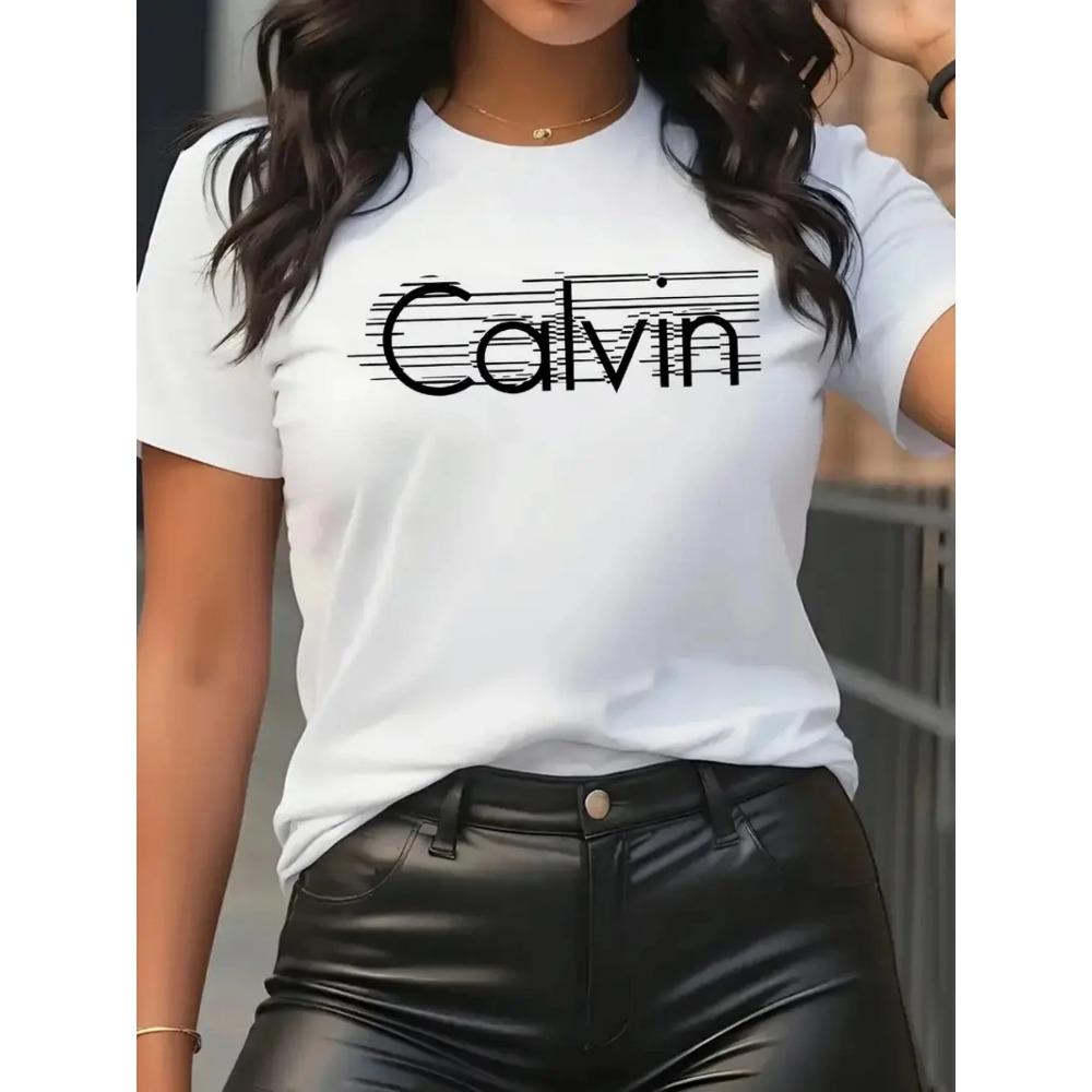 Women's Leisure Fashion Short Sleeve Tees Comfortable Streetwea Harajuku Sleeve Aesthetic Clothes