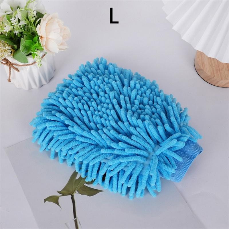 Car Wash Gloves Chenille Glove Plush Rags Thickened Double-sided Car Supplies Cleaning Tools Auto Acessories Car Detailing