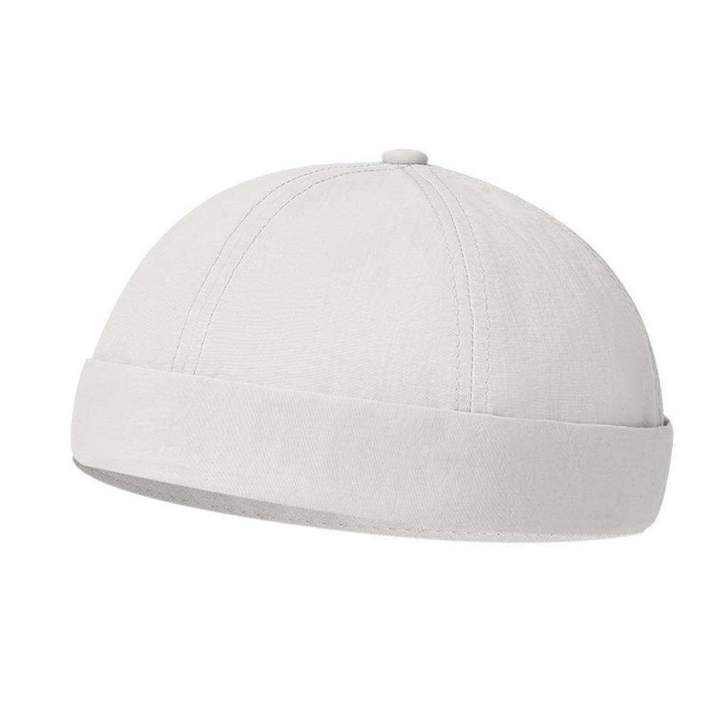 Breathable Men's Landlord Hat Brimless Summer Docker Cap Fashion Dome Melon Cap Unisex