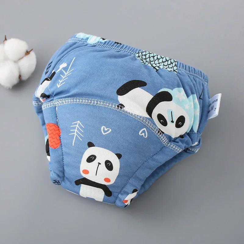 Training Pants Underwear Washable Diaper Pocket Learn Pants Breathable Diaper Reusable Potty Training Pants for Summer Daily Use
