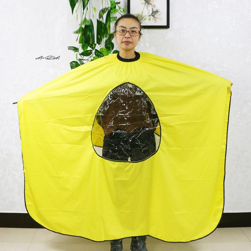 Transparent Viewing Window Salon Hairdressing Cape Barber Apron Haircut Cloak Shave Apron Barber Shop Hairdressing Tool