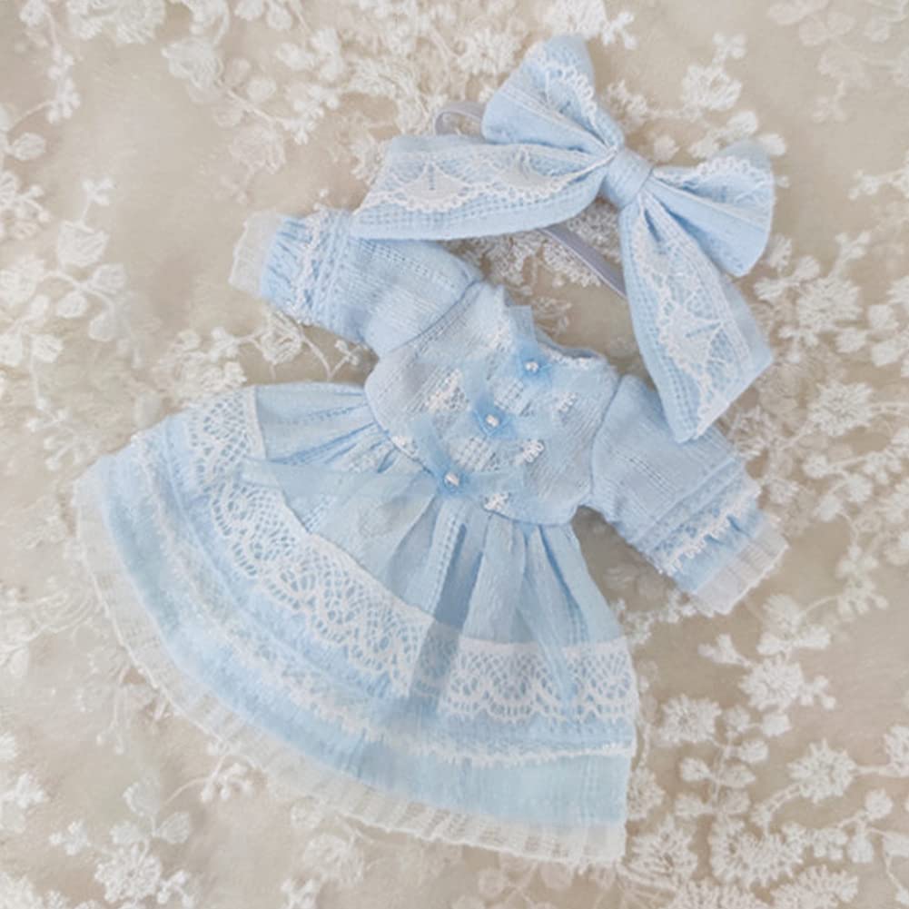 Rakulifey Obitsu 11 Obitsu 11 Outfit OB11 Size 5 Colors Clothes, One-Piece Set, Dress, 2-Piece Set, (Blue)