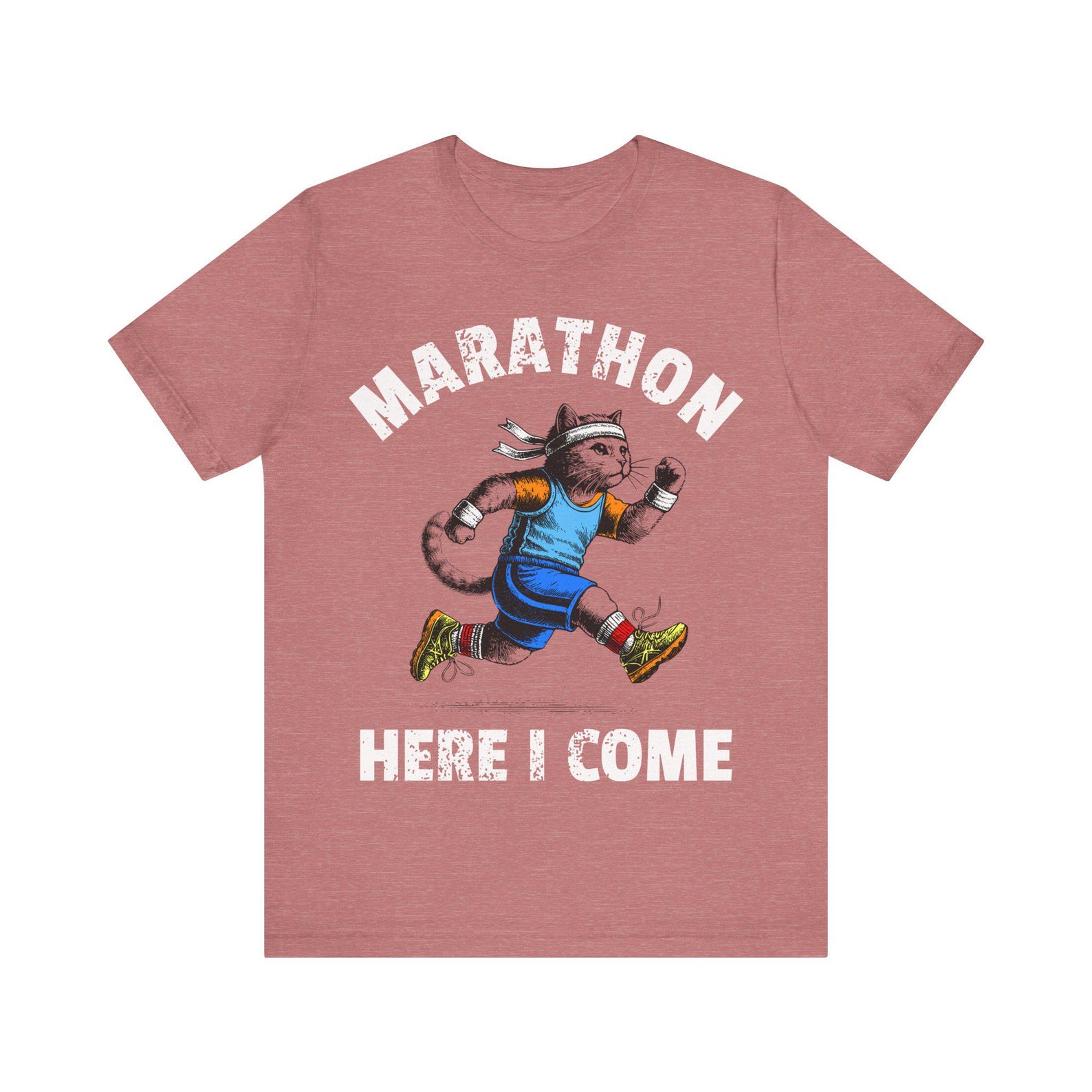 Jogging cat Marathon kitten Running Enthusiast Gift M