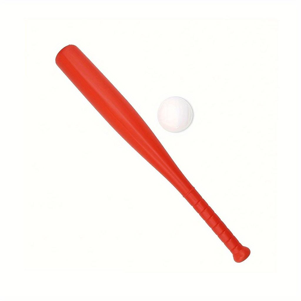 2pcs/Set Plastic Baseball Bat With Ball 17.7inches Baseball Bat For Beginner Baseball Player Outdoor Sports Game Backyard ZSY