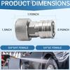 Professional 3/4 Inch To 1/4 Inch Garden Hose Connector Adapter For Efficient Water Flowing And Leakproof Seal