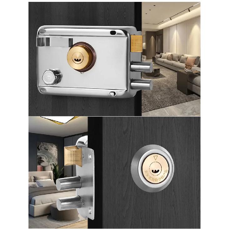 1Piece 2.0mm Thickness Exterior Iron Door Locks Insurance Anti-theft Security Lock Indoor Dormitory Gate Household Locker