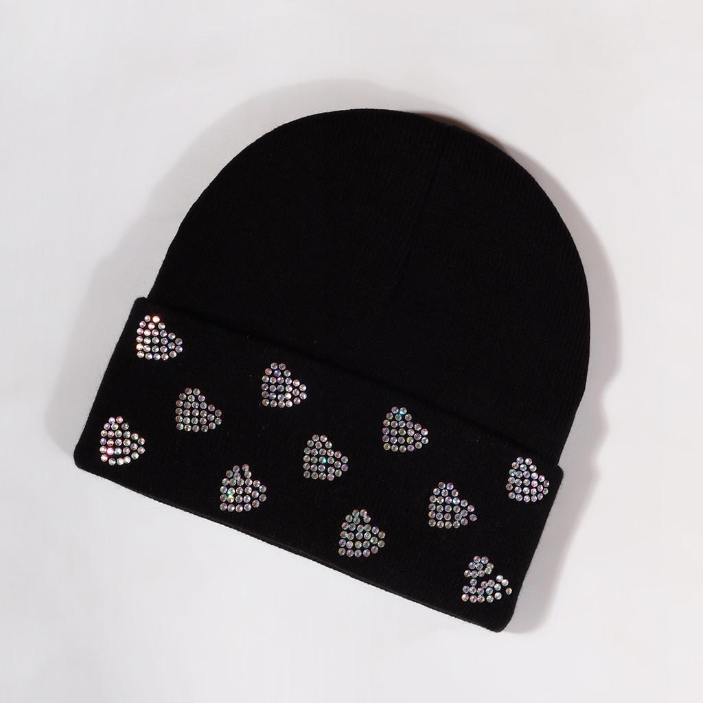 Fashionable Heart Shaped Design Beanie With Insulation For Outdoor Sports