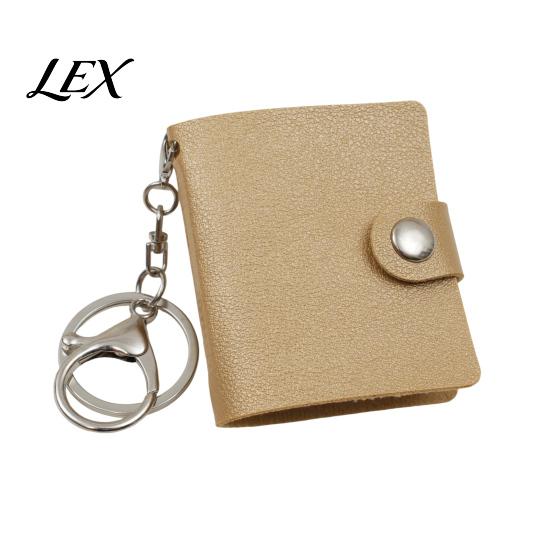 Schlüsselanhänger Fotohalter Mini-Lederalbum mit Karabinerverschluss, PU-Material, Ideal zur Aufbewahrung von Kompakt-Organizer-Ausweisfotos, Polaroids & Sammlerstücken
