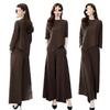 Chic Autumn Wide-Leg Pants Suit for Women: Slimming, Tummy-Tucking, Casual Two-Piece Set