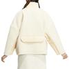 Adidas Originals Trefoil Colorblock Logo Embroidery Zip-Up Stand Collar Jacket Women Outerwear White HY4255