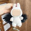 [Cloth Only] 17cm Doll Clothes Black White Feather Wing Pendant Creative Soaring Angel Exquisite Accessories Polyester Cotton 14
