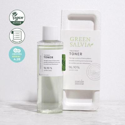 MEIDEME - Green Salvia Treatment Toner 200 Ml, Korean Cosmetics, Kbeauty, Sample