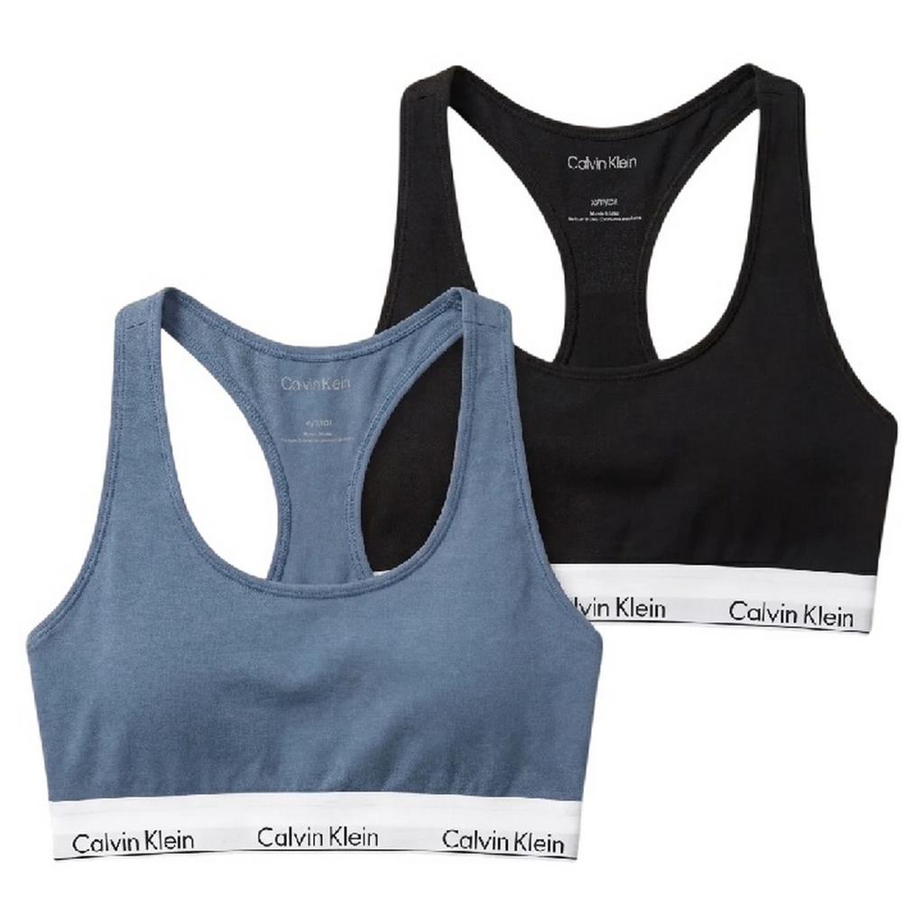 Calvin Klein Womens/Ladies Triangle Non-Wired Bralette (Pack of 2)