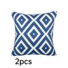 Sada 2 vyšívaných dekorativních povlaků na polštáře Pohovka Čtvercové povlaky na polštář Polštář do ložnice Pohovka Farmhouse Decor 18x18 palců