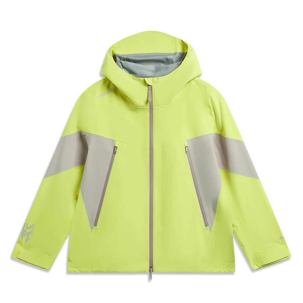 Li-Ning Outdoor CF Water Resistant Windproof Single Layer Jacket Women Jackets Yellow Lime-Green AEMW014-4