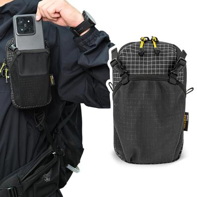 Smartphone Backpack Outdoor Belt Fits Up To Holds Two Waterproof Ideal for Commuting Pouch, Attachable, Hiking, Activities, Pouch, 6.5-inch